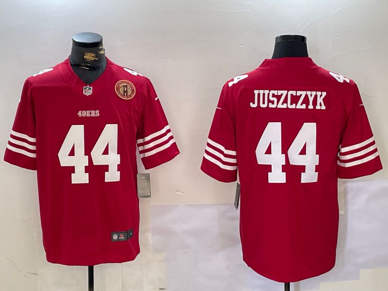 Men San Francisco 49ers #44 Juszczyk Red 2024 Nike Vapor Limited NFL Jersey style 3->kansas city chiefs->NFL Jersey